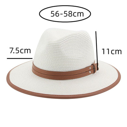 Lorient Summer Straw Fedora Hat - Light Breathable Style For Warm Weather And Casual Days