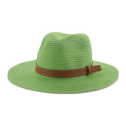 Lorient Summer Straw Fedora Hat - Light Breathable Style For Warm Weather And Casual Days