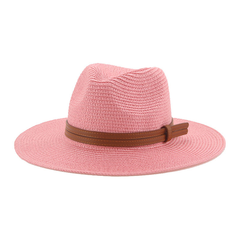 Lorient Summer Straw Fedora Hat - Light Breathable Style For Warm Weather And Casual Days