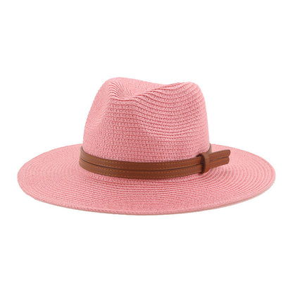 Lorient Summer Straw Fedora Hat - Light Breathable Style For Warm Weather And Casual Days