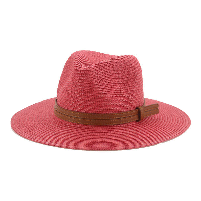Lorient Summer Straw Fedora Hat - Light Breathable Style For Warm Weather And Casual Days