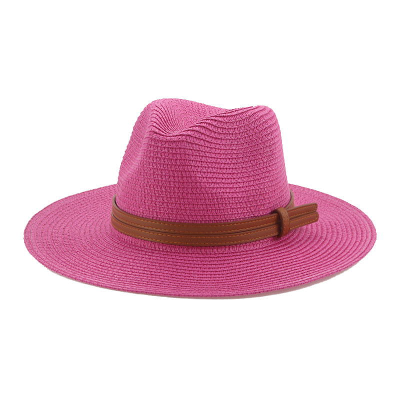 Lorient Summer Straw Fedora Hat - Light Breathable Style For Warm Weather And Casual Days
