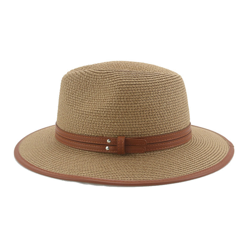 Lorient Summer Straw Fedora Hat - Light Breathable Style For Warm Weather And Casual Days
