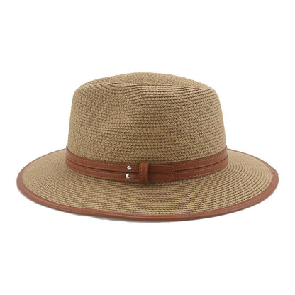 Lorient Summer Straw Fedora Hat - Light Breathable Style For Warm Weather And Casual Days