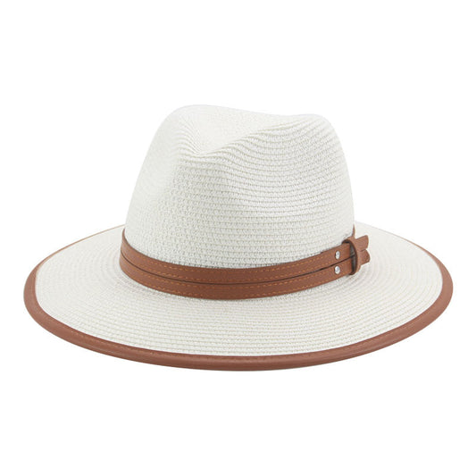 Lorient Summer Straw Fedora Hat - Light Breathable Style For Warm Weather And Casual Days
