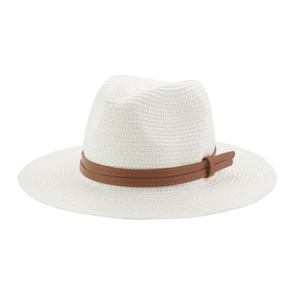 Lorient Summer Straw Fedora Hat - Light Breathable Style For Warm Weather And Casual Days