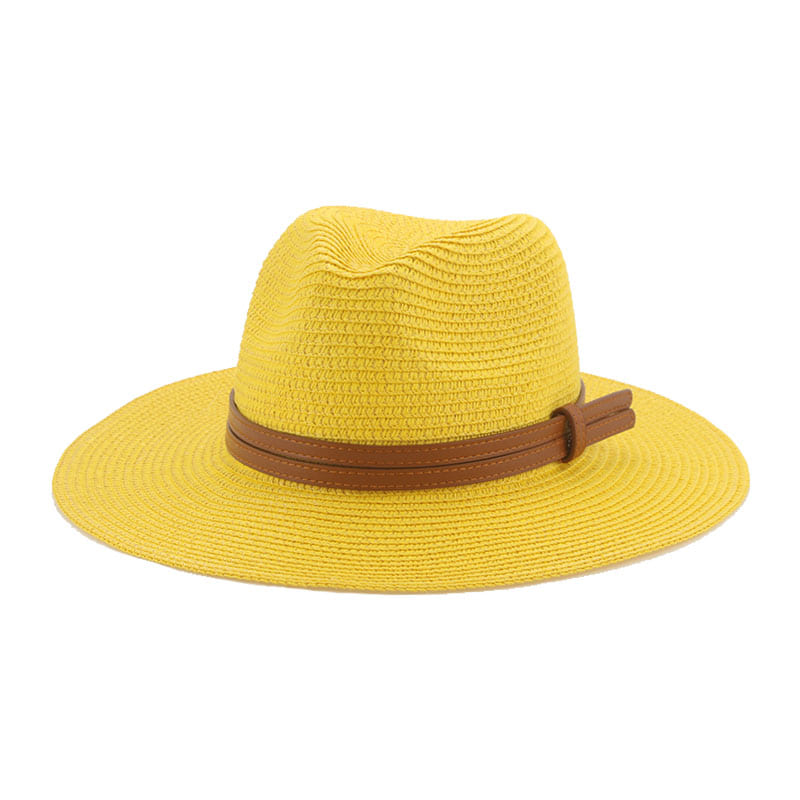Lorient Summer Straw Fedora Hat - Light Breathable Style For Warm Weather And Casual Days
