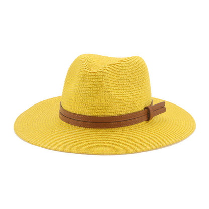 Lorient Summer Straw Fedora Hat - Light Breathable Style For Warm Weather And Casual Days
