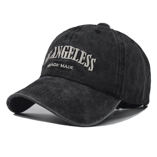 Los Angeles Vintage Washed Baseball Cap – Retro Cotton Adjustable Hat