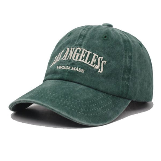 Los Angeles Vintage Washed Baseball Cap – Retro Cotton Adjustable Hat