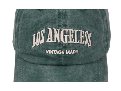 Los Angeles Vintage Washed Baseball Cap – Retro Cotton Adjustable Hat