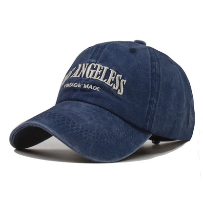 Los Angeles Vintage Washed Baseball Cap – Retro Cotton Adjustable Hat