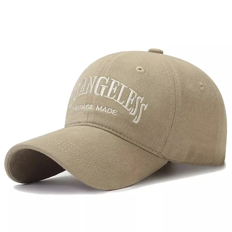Los Angeles Vintage Cotton Baseball Cap - Classic Casual Style With Timeless City Flair