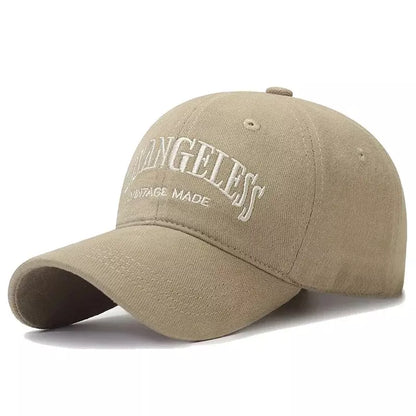 Los Angeles Vintage Cotton Baseball Cap - Classic Casual Style With Timeless City Flair