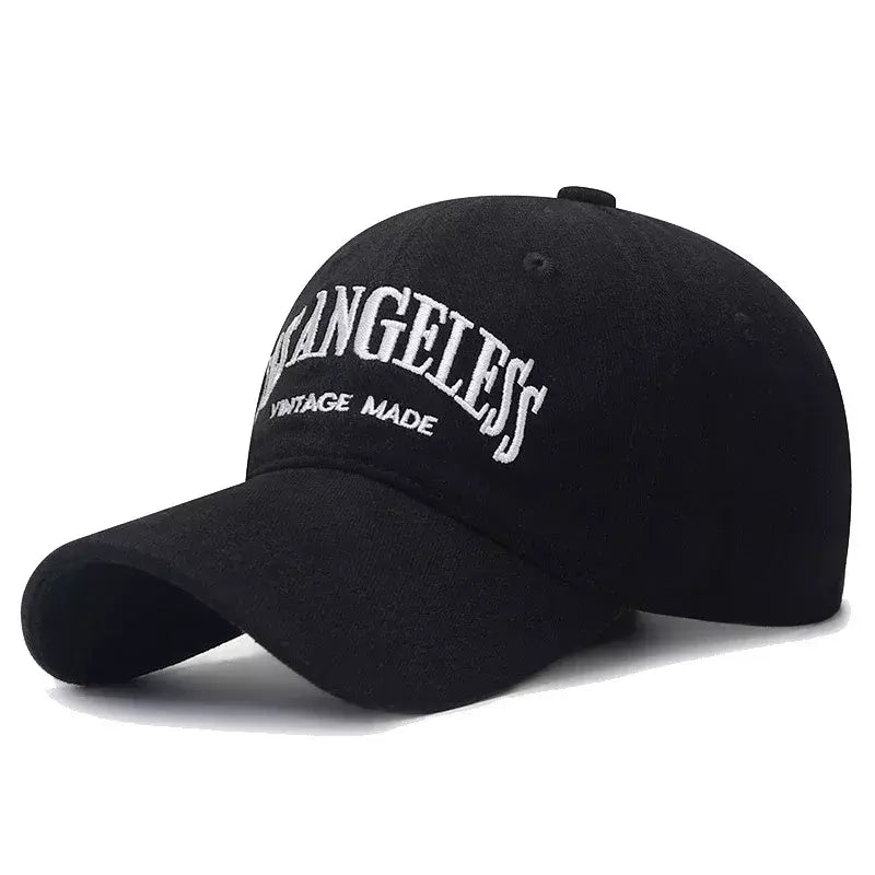 Los Angeles Vintage Cotton Baseball Cap - Classic Casual Style With Timeless City Flair