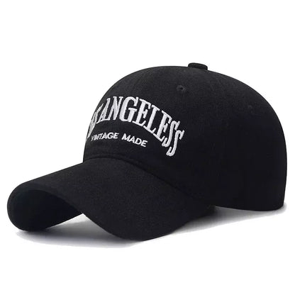 Los Angeles Vintage Cotton Baseball Cap - Classic Casual Style With Timeless City Flair