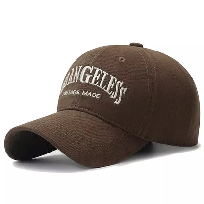 Los Angeles Vintage Cotton Baseball Cap - Classic Casual Style With Timeless City Flair