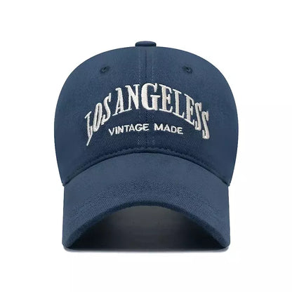 Los Angeles Vintage Cotton Baseball Cap - Classic Casual Style With Timeless City Flair