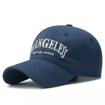 Los Angeles Vintage Cotton Baseball Cap - Classic Casual Style With Timeless City Flair