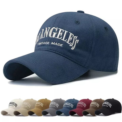 Los Angeles Vintage Cotton Baseball Cap - Classic Casual Style With Timeless City Flair