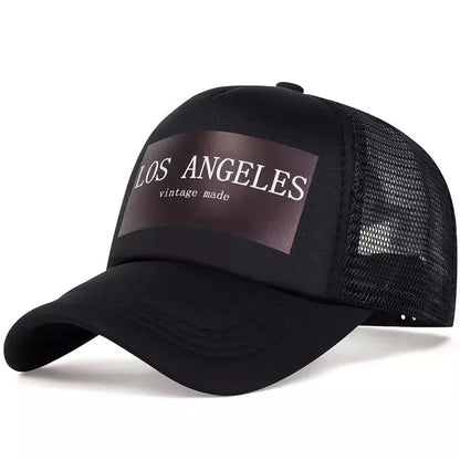 Los Angeles Vintage Made Trucker Cap - Retro Los Angeles Trucker Cap For Classic Style