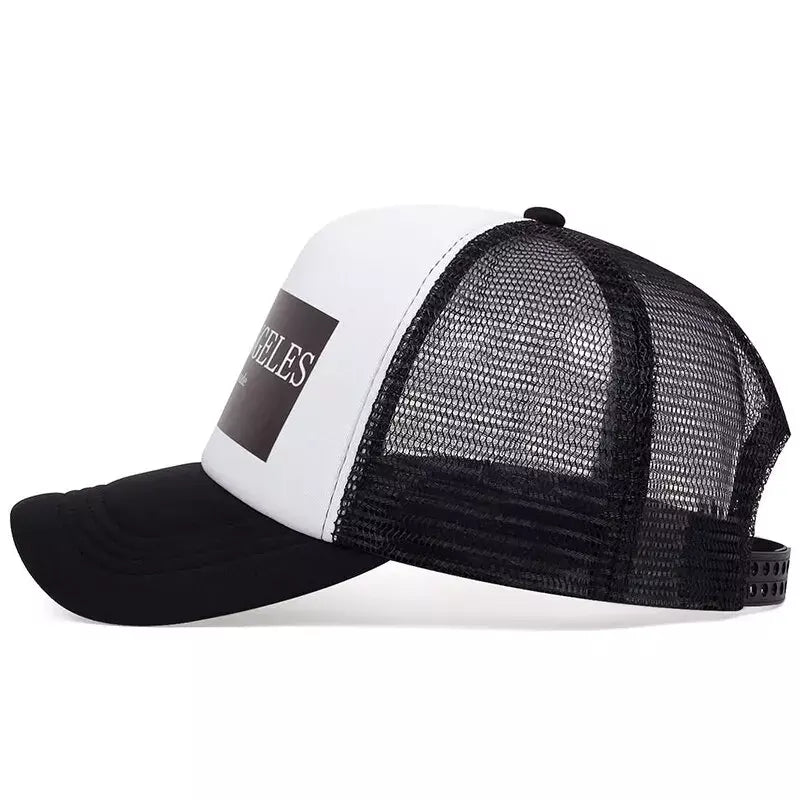 Los Angeles Vintage Made Trucker Cap - Retro Los Angeles Trucker Cap For Classic Style