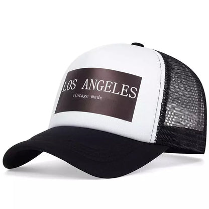 Los Angeles Vintage Made Trucker Cap - Retro Los Angeles Trucker Cap For Classic Style