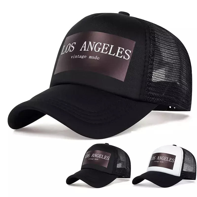 Los Angeles Vintage Made Trucker Cap - Retro Los Angeles Trucker Cap For Classic Style