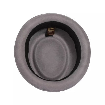 Lucca Gray Wool Porkpie Hat - Timeless Wool Silhouette For Versatile City Style Today