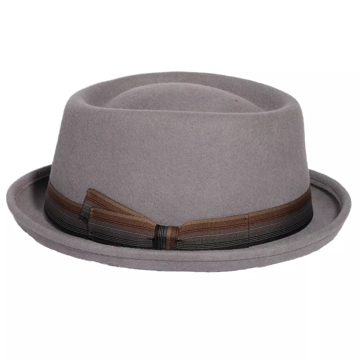 Lucca Gray Wool Porkpie Hat - Timeless Wool Silhouette For Versatile City Style Today