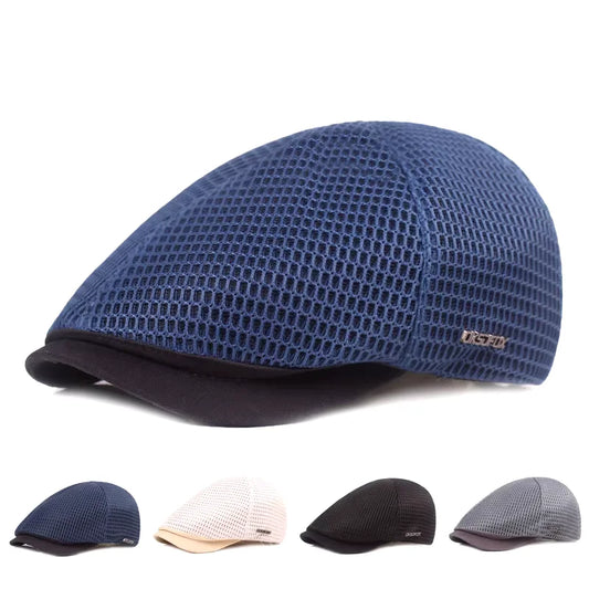 Macouri Mesh Flat Cap - Casual Mesh Flat Cap For All Day Comfort And Laid Back Style