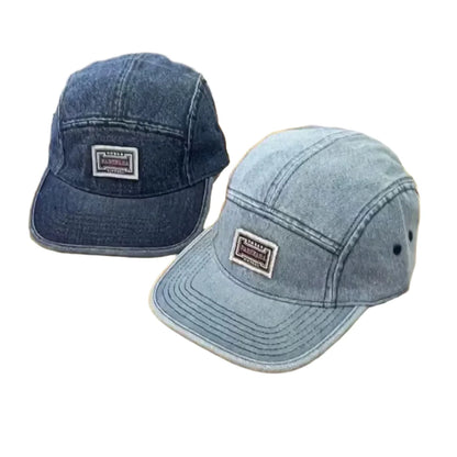 Madison 5 Panels Denim Baseball Cap - Classic Denim Look With Flat Visor For Casual Style