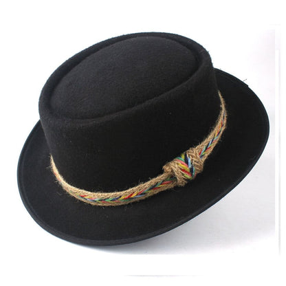 Manaos Plain Wool Porkpie Hat - Classic Compact Silhouette For Versatile Styling