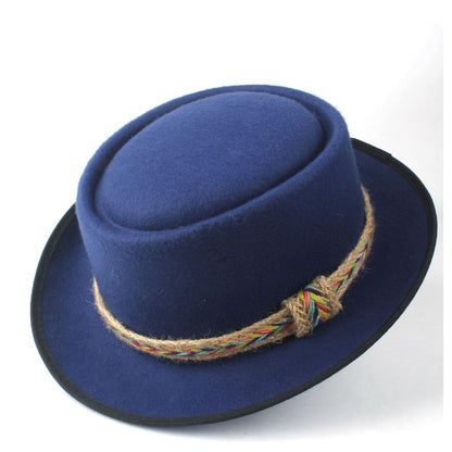 Manaos Plain Wool Porkpie Hat - Classic Compact Silhouette For Versatile Styling