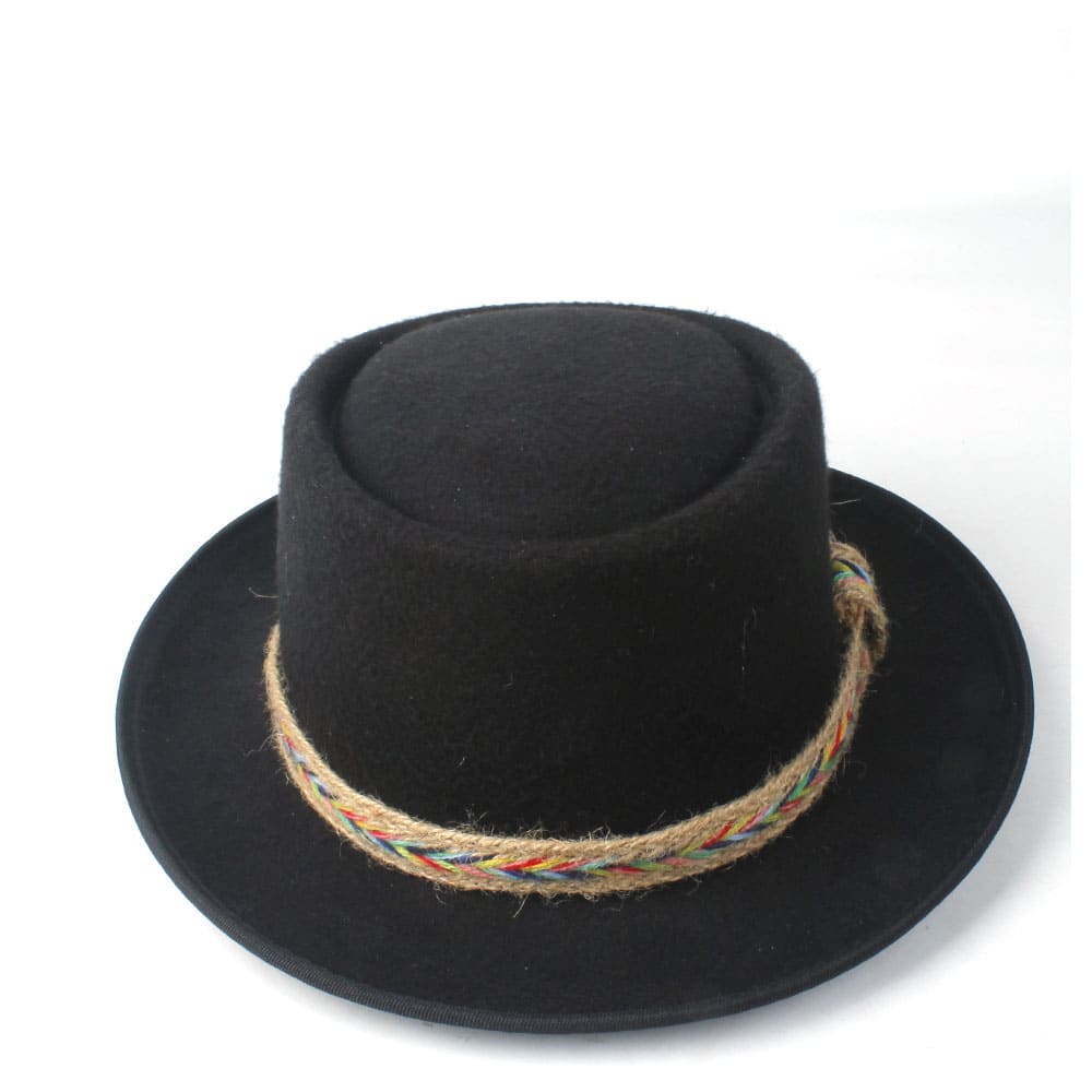 Manaos Plain Wool Porkpie Hat - Classic Compact Silhouette For Versatile Styling