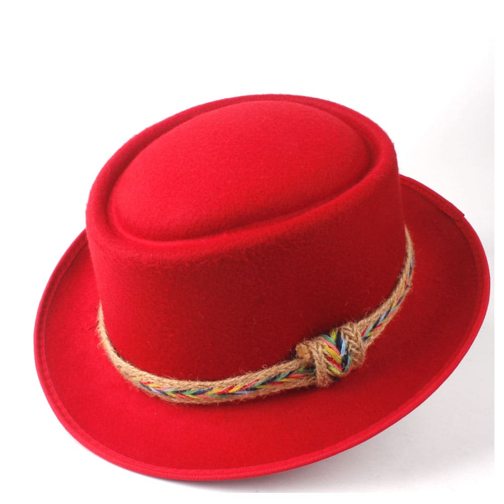 Manaos Plain Wool Porkpie Hat - Classic Compact Silhouette For Versatile Styling