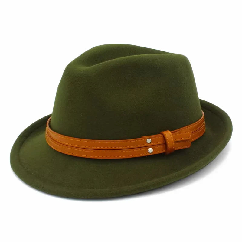 Manhattan Cotton Fedora Hat - Breathable Cotton Construction With Leather Belt Detail
