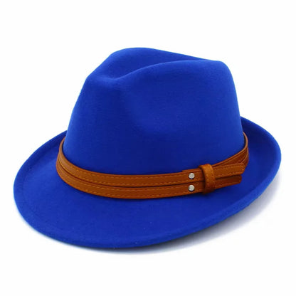 Manhattan Cotton Fedora Hat - Breathable Cotton Construction With Leather Belt Detail