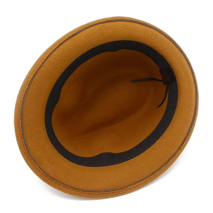 Manhattan Cotton Fedora Hat - Breathable Cotton Construction With Leather Belt Detail