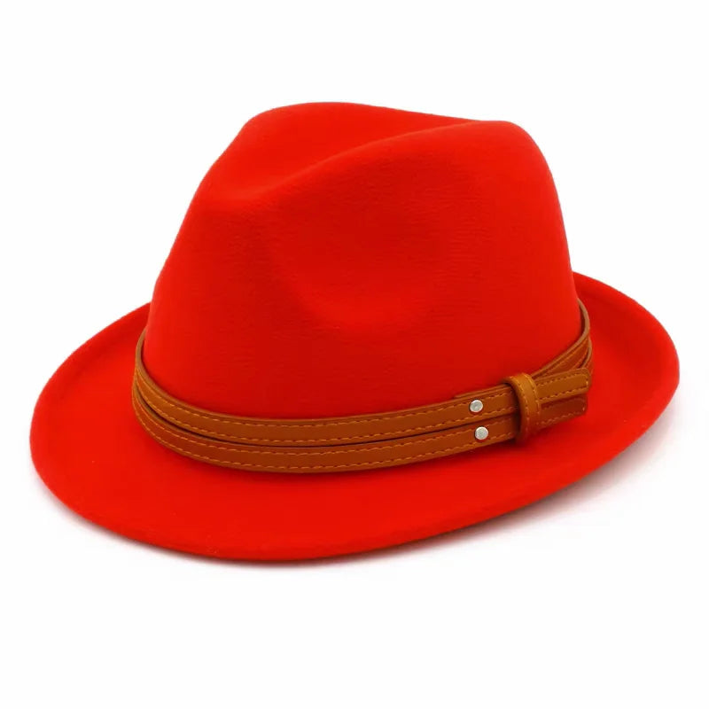 Manhattan Cotton Fedora Hat - Breathable Cotton Construction With Leather Belt Detail