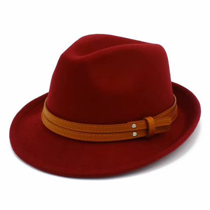 Manhattan Cotton Fedora Hat - Breathable Cotton Construction With Leather Belt Detail