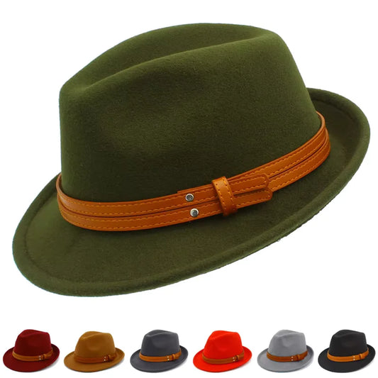 Manhattan Cotton Fedora Hat - Breathable Cotton Construction With Leather Belt Detail