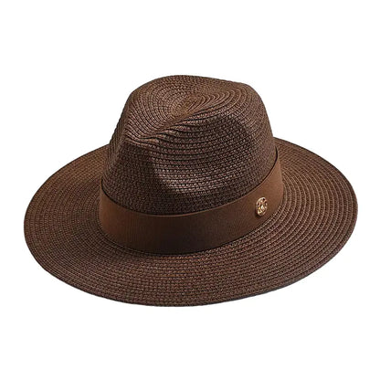 Maracaibo Straw Fedora Hat – Breathable Summer Wide Brim Hat