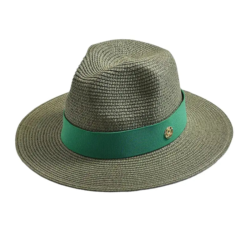 Maracaibo Straw Fedora Hat – Breathable Summer Wide Brim Hat