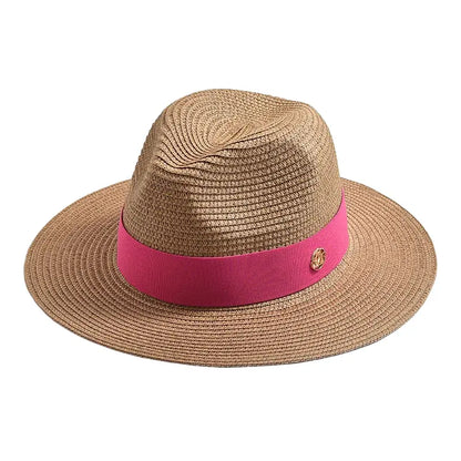 Maracaibo Straw Fedora Hat – Breathable Summer Wide Brim Hat