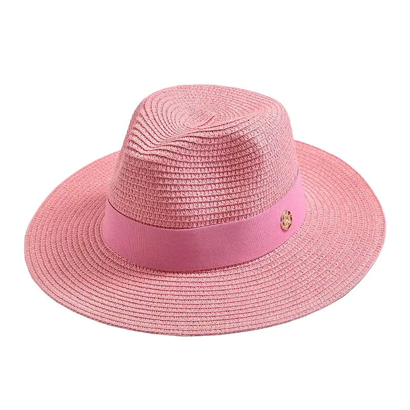 Maracaibo Straw Fedora Hat – Breathable Summer Wide Brim Hat