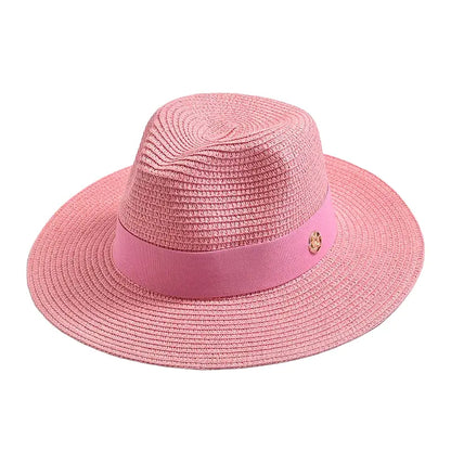 Maracaibo Straw Fedora Hat – Breathable Summer Wide Brim Hat