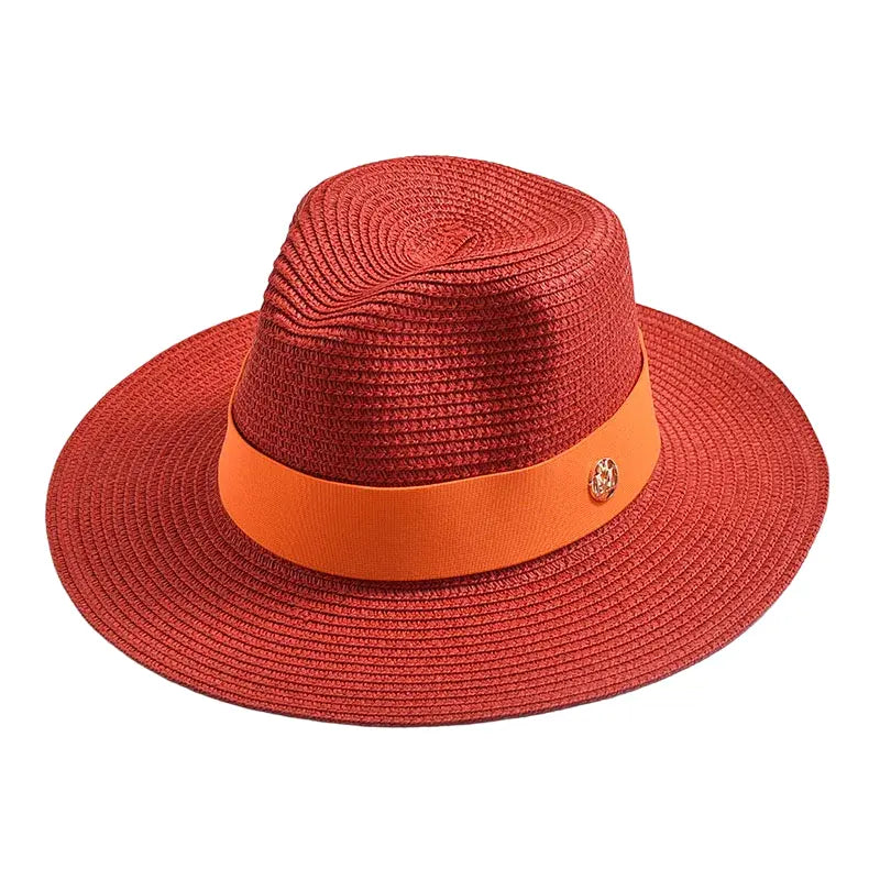 Maracaibo Straw Fedora Hat – Breathable Summer Wide Brim Hat