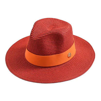 Maracaibo Straw Fedora Hat – Breathable Summer Wide Brim Hat
