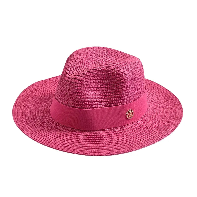 Maracaibo Straw Fedora Hat – Breathable Summer Wide Brim Hat